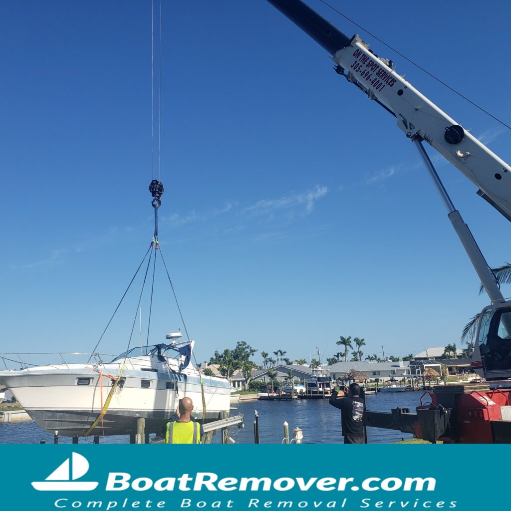 Crane Boat Removal Punta Gorda