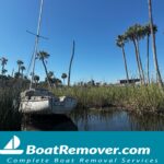 Sailboat to be cut up, dismantled and sent to boat salvage yard