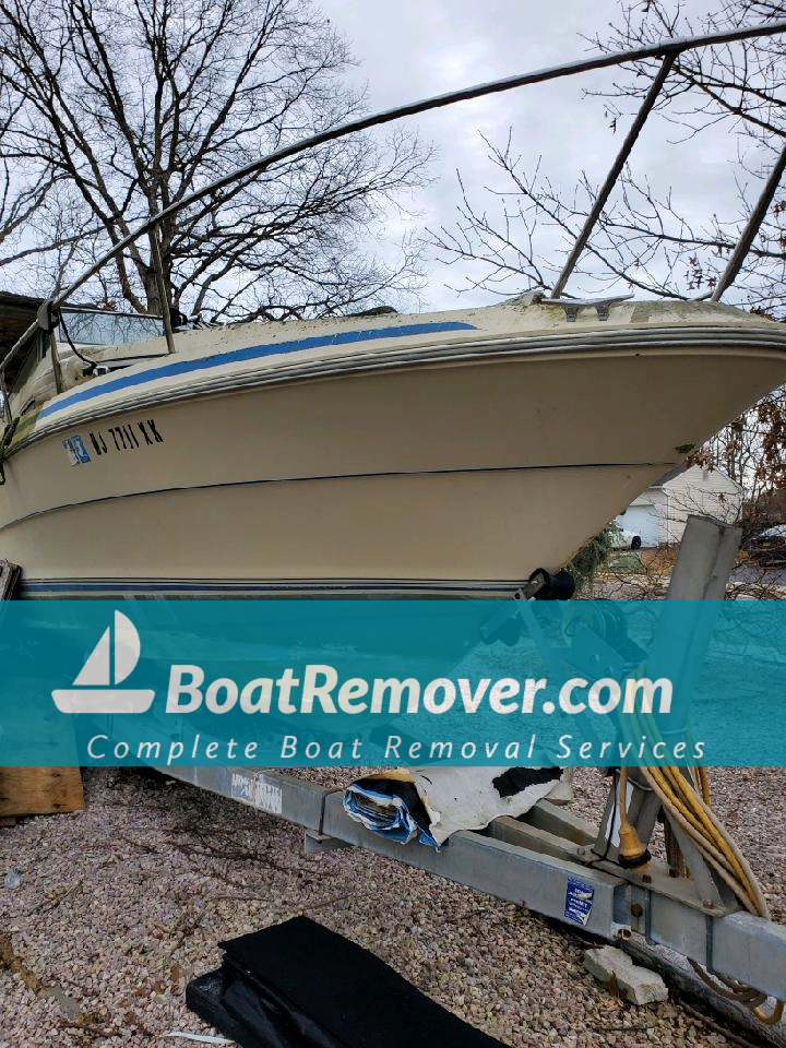 New Jersey Searay Boat Removal