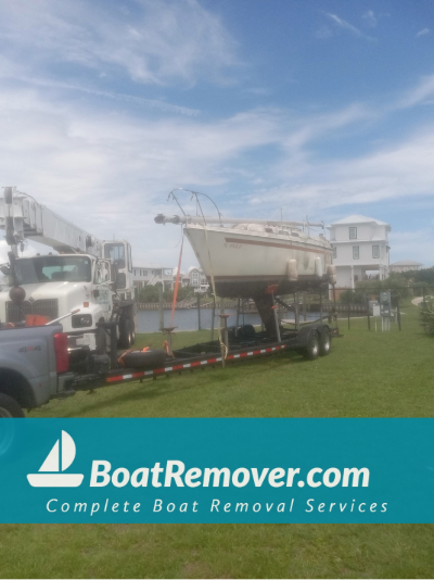 Sailboat transport and disposal from Florida panhandle