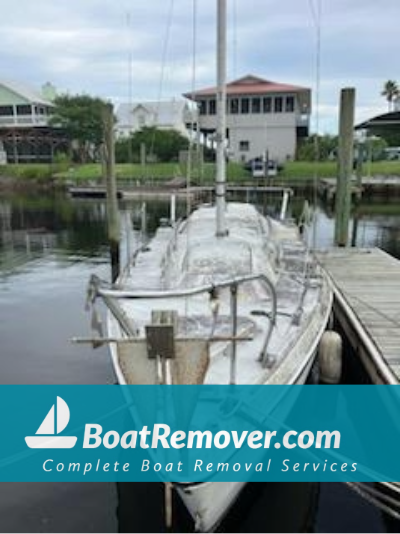 Water tow junk boat removal service