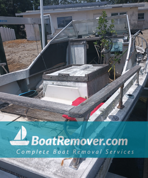 Boat Removal Coquina Key Pinellas County Florida