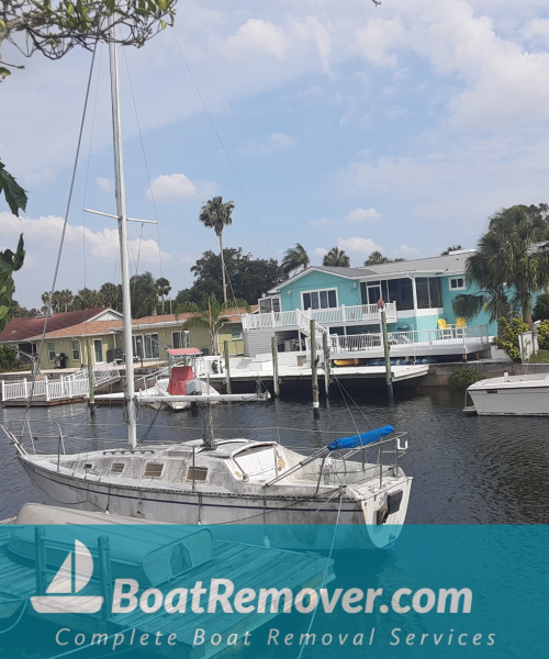 Sailboat Removal Tarpon Springs Pinellas County