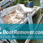 Submersed Boat Removal from Lift in Nokomis Florida Sarasota County