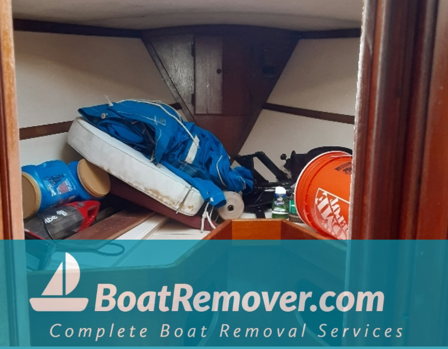 Boat Removal - Interior of Boat Massachusetts