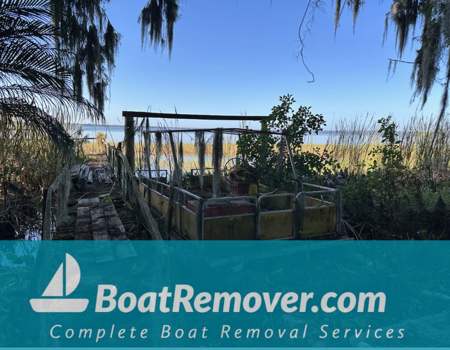 Getting Rid of a Junk Pontoon Boat in Eustis Florida