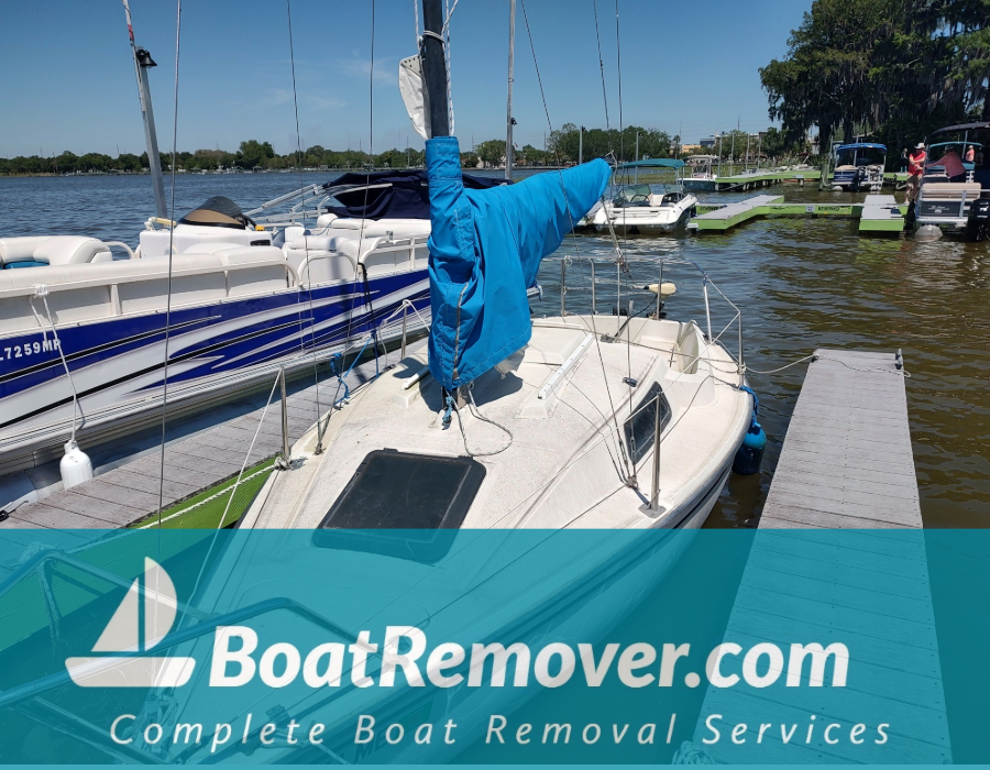 Lake Eustis Sailboat Removal Precision 18