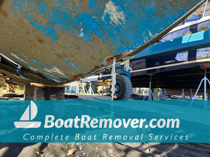 Hull Damaged Boat Disposal Services Florida