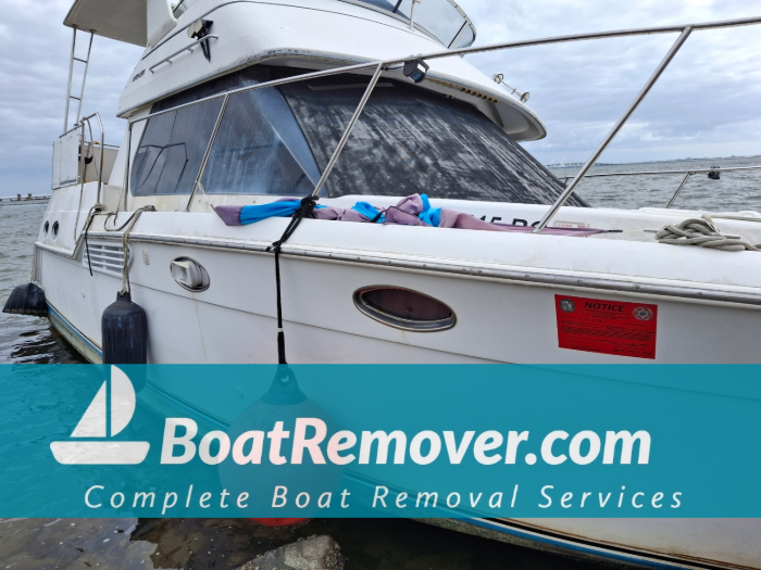 Red Tagged Environment Hazard Boat Removal Services