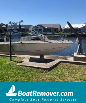 Cape Coral, Florida On Water Boat Removal