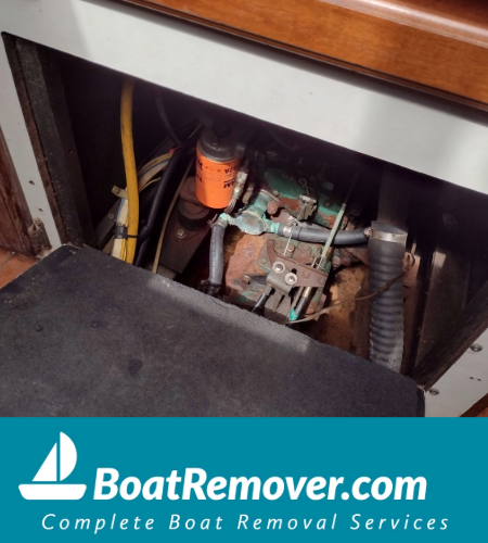 Old Rusted Engine Removal Dismantle and Disposal