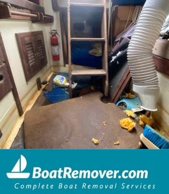 Submerged Sailboat Salvage Recycle Services