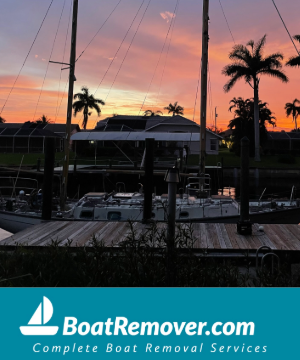 Cape Coral, Florida Unwanted Boat Pickup